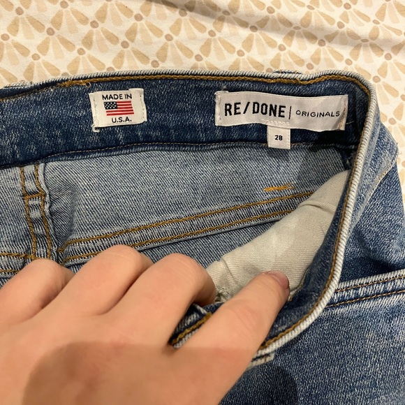 Redone high waist stovepipe jeans - Picture 4 of 4